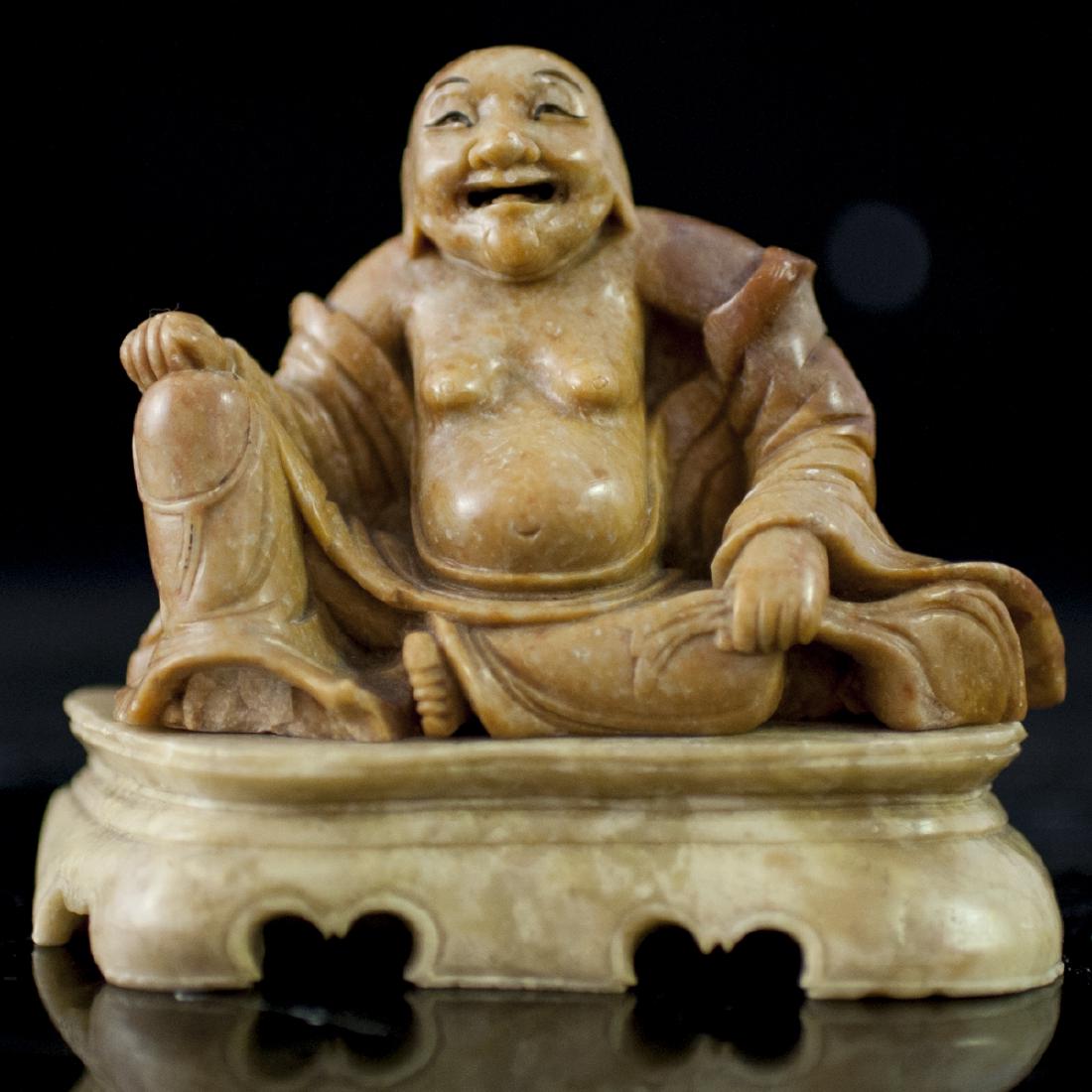 Carved Chinese Soapstone Figurine (1 of 4)