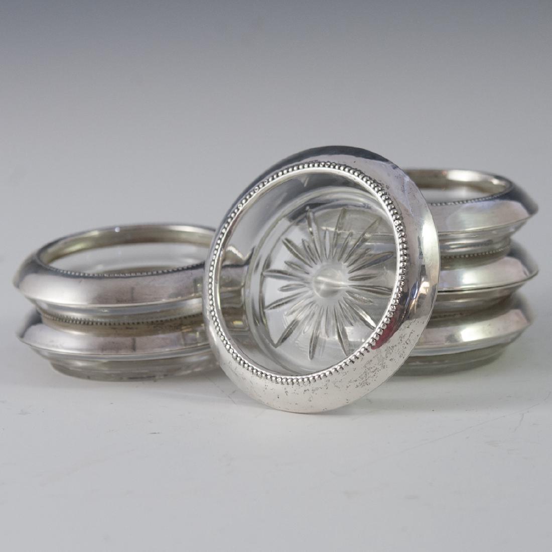 Frank M. Whiting & Co. Sterling Crystal Coasters (1 of 2)