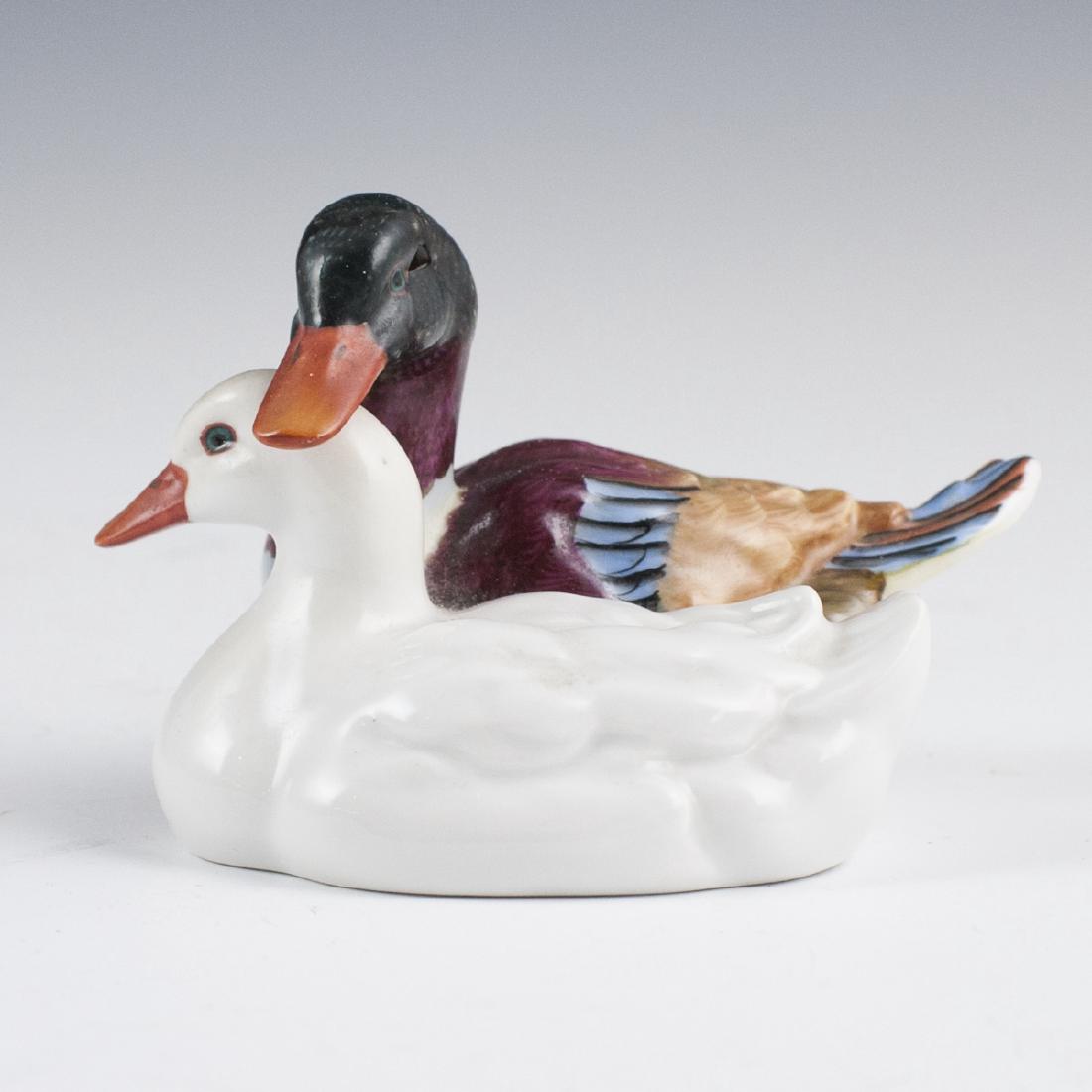 Herend Porcelain Double Duck Figurine (1 of 3)