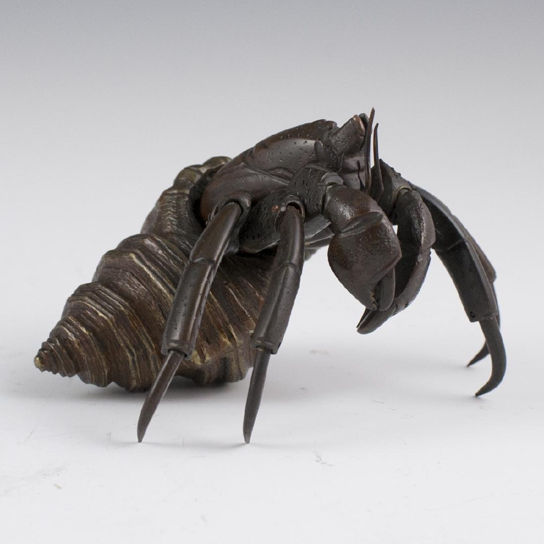 Antique Japanese Articulated Bronze Hermit Crab (1 of 5)