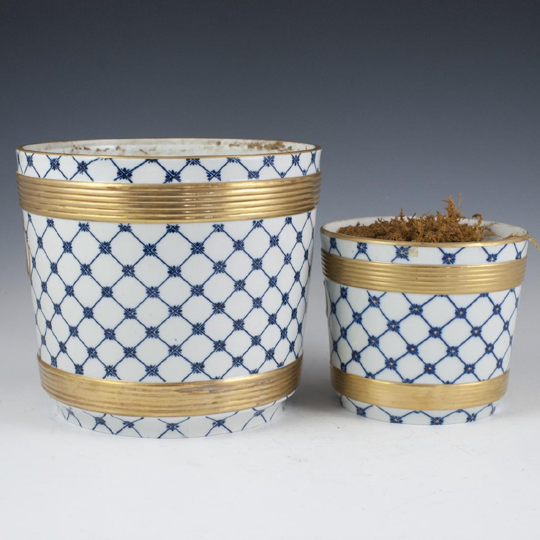 Sevres Style Italian Porcelain Cachepots (1 of 4)