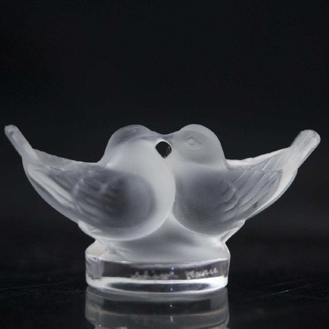 Lalique Crystal "Deux Colombes" Paperweight (1 of 2)