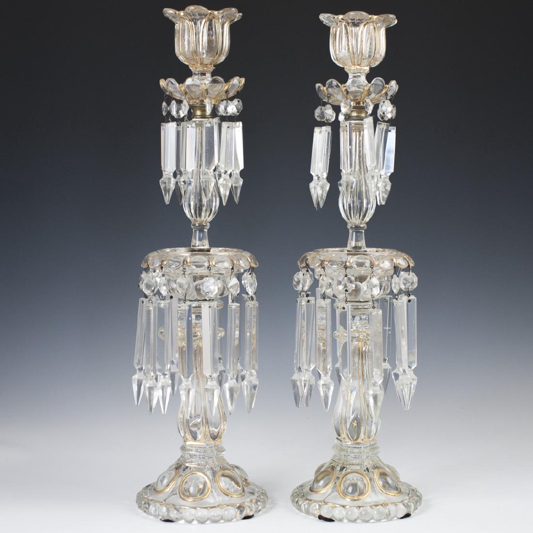 Antique Crystal Candlesticks (1 of 5)