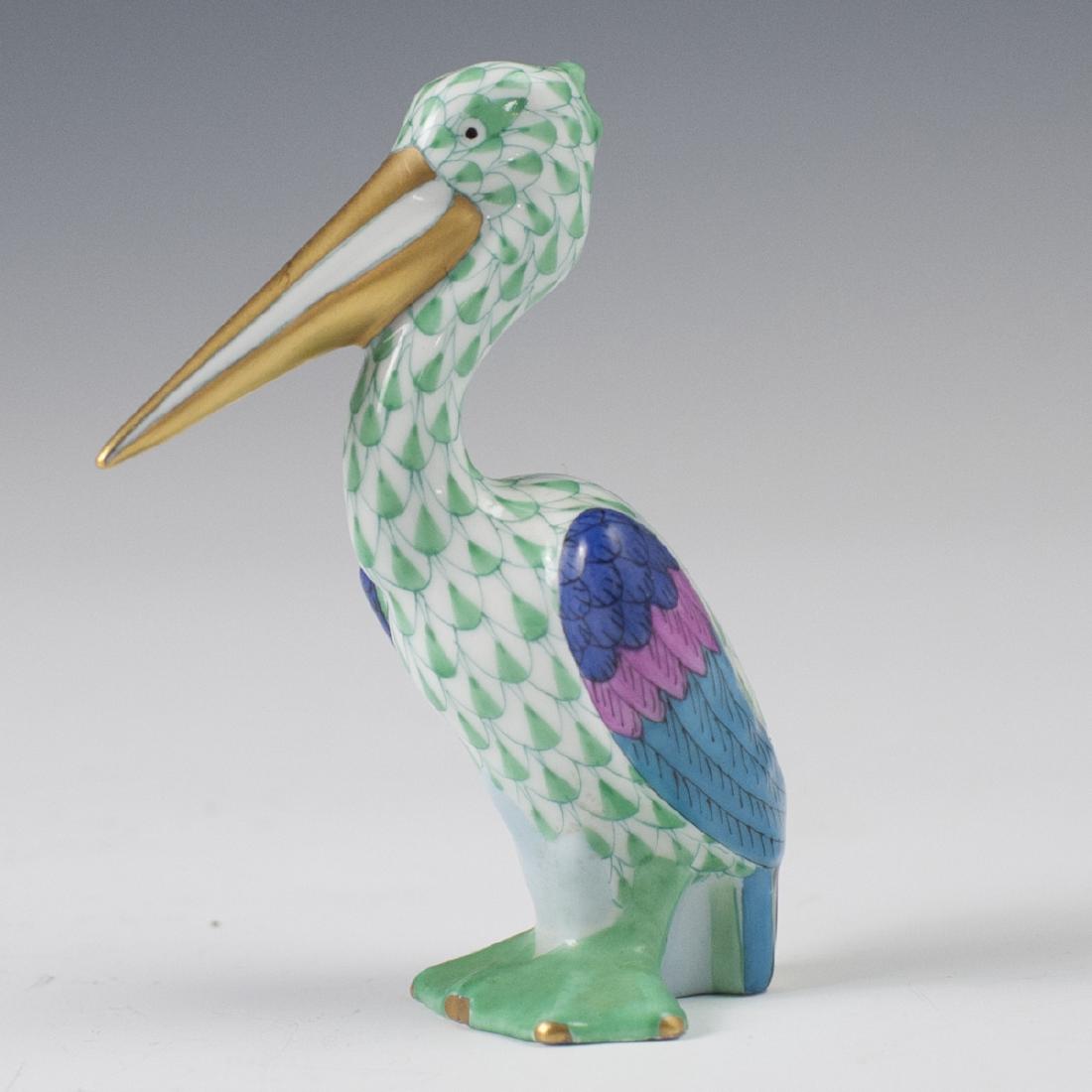 Herend Fishnet Pelican Figurine (1 of 4)