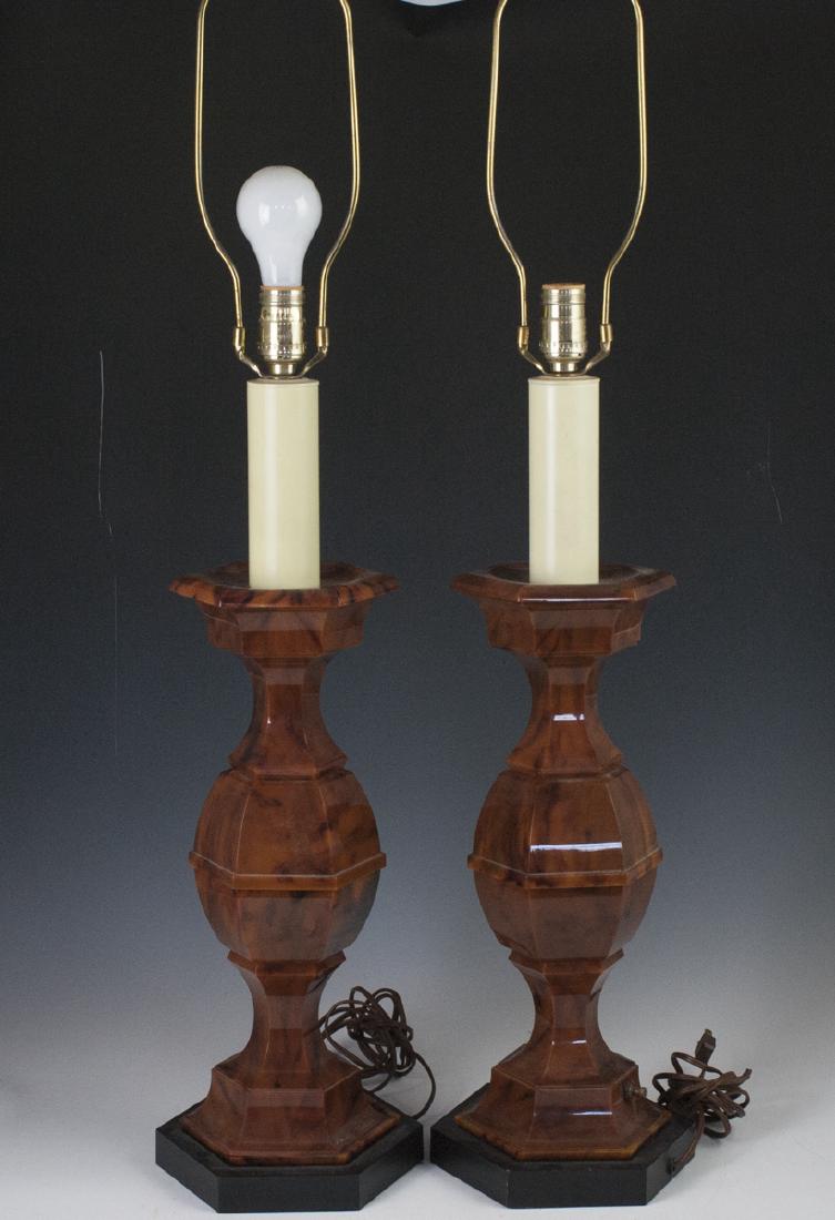 Mid-Century Stiffel Marble Bakelite Lamps (1 of 5)