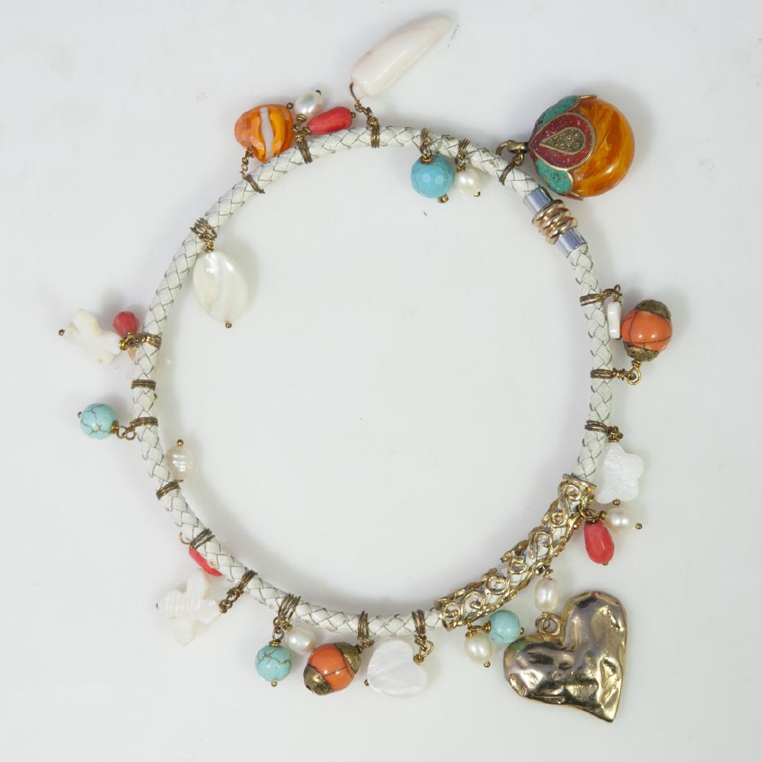 Leather Costume Wrap Charm Bracelet (1 of 4)