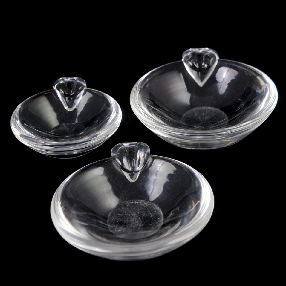 Steuben Crystal Ashtrays (1 of 3)