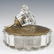 Vintage Heisley Crystal & Brass Dresser Box