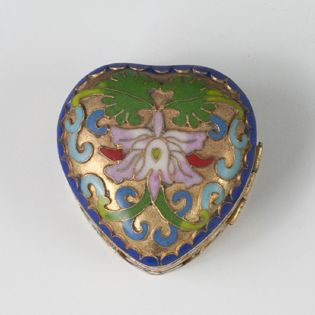 Chinese Cloisonne Enameled Trinket Box (1 of 4)