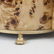 Vintage Italian Burl Wood Gold Plated Brass Smoker Set - 6