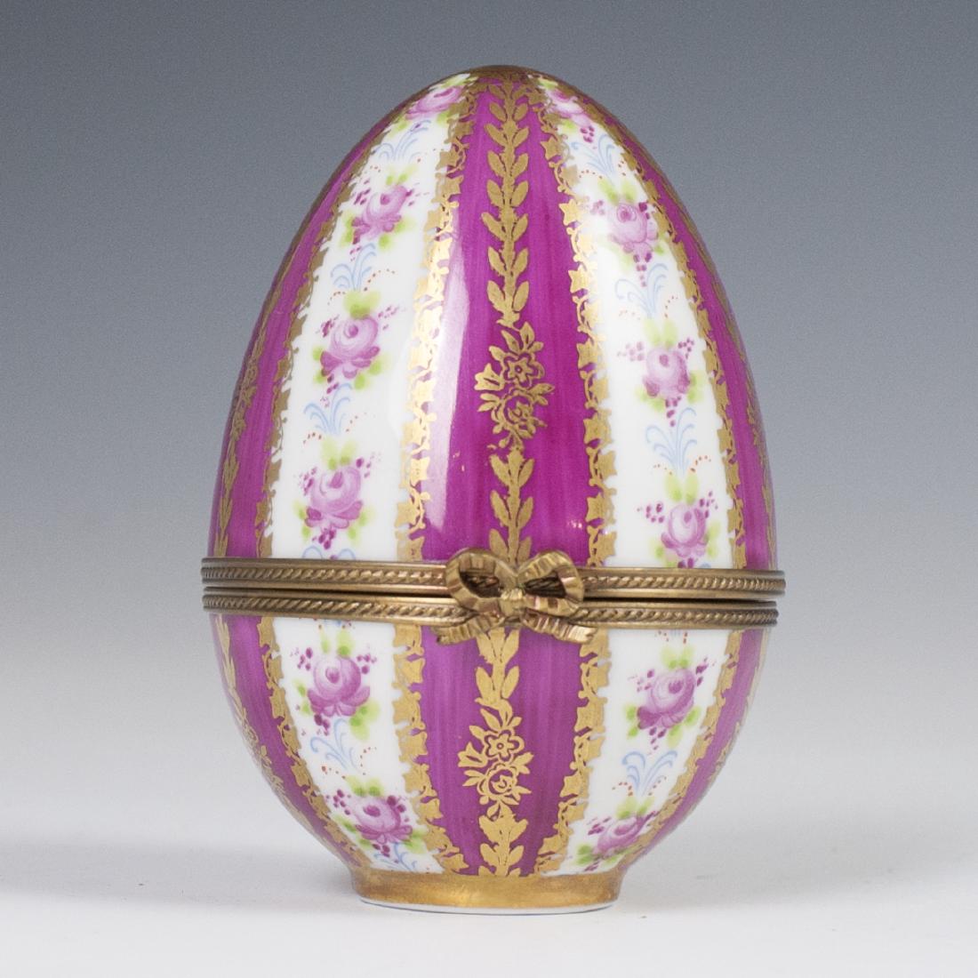 Limoges Porcelain Egg Trinket Box (1 of 4)