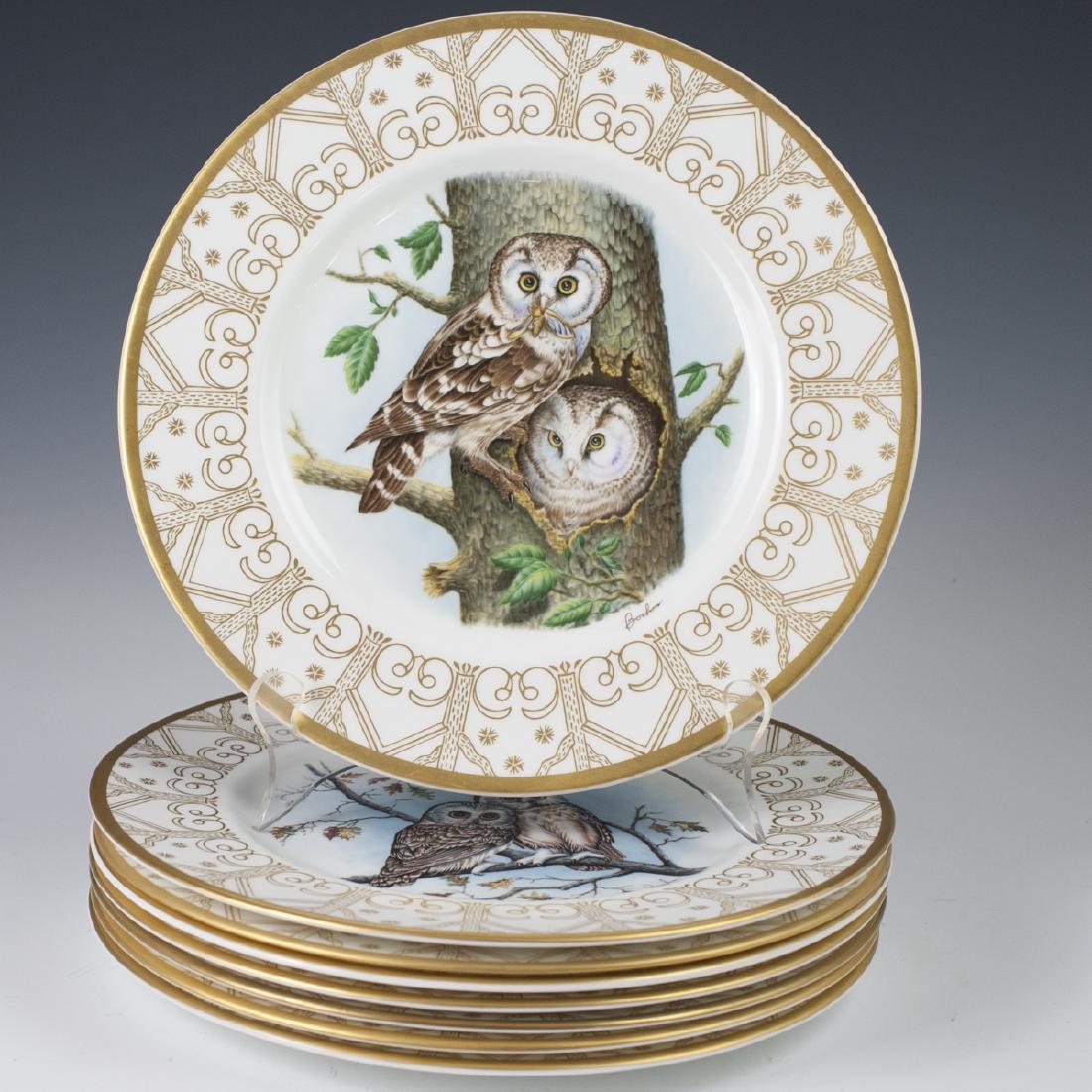 Edward Marshall Boehm Owl Plate Collection
