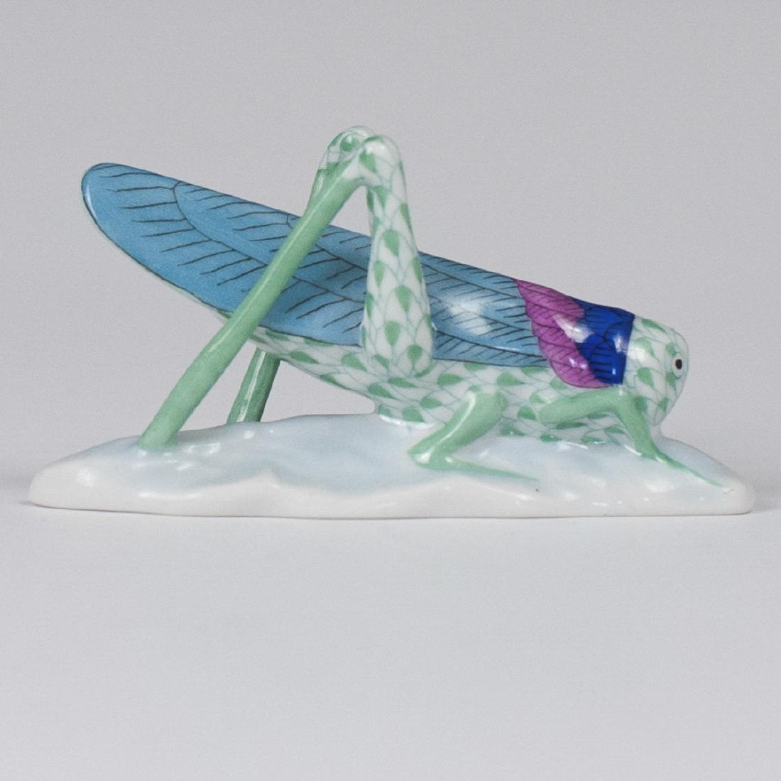 Herend Fishnet Porcelain Cricket Figurine (1 of 5)