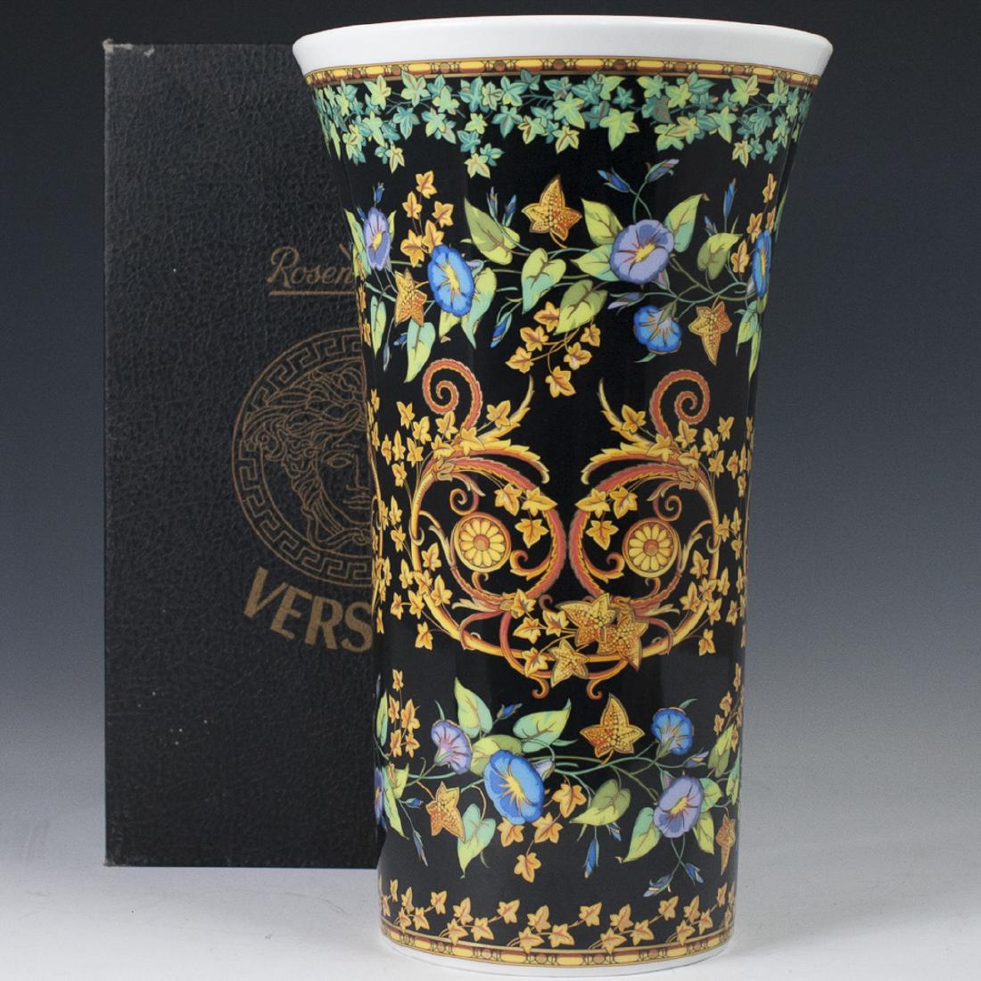 Rosenthal Versace "Gold Ivy" Porcelain Vase