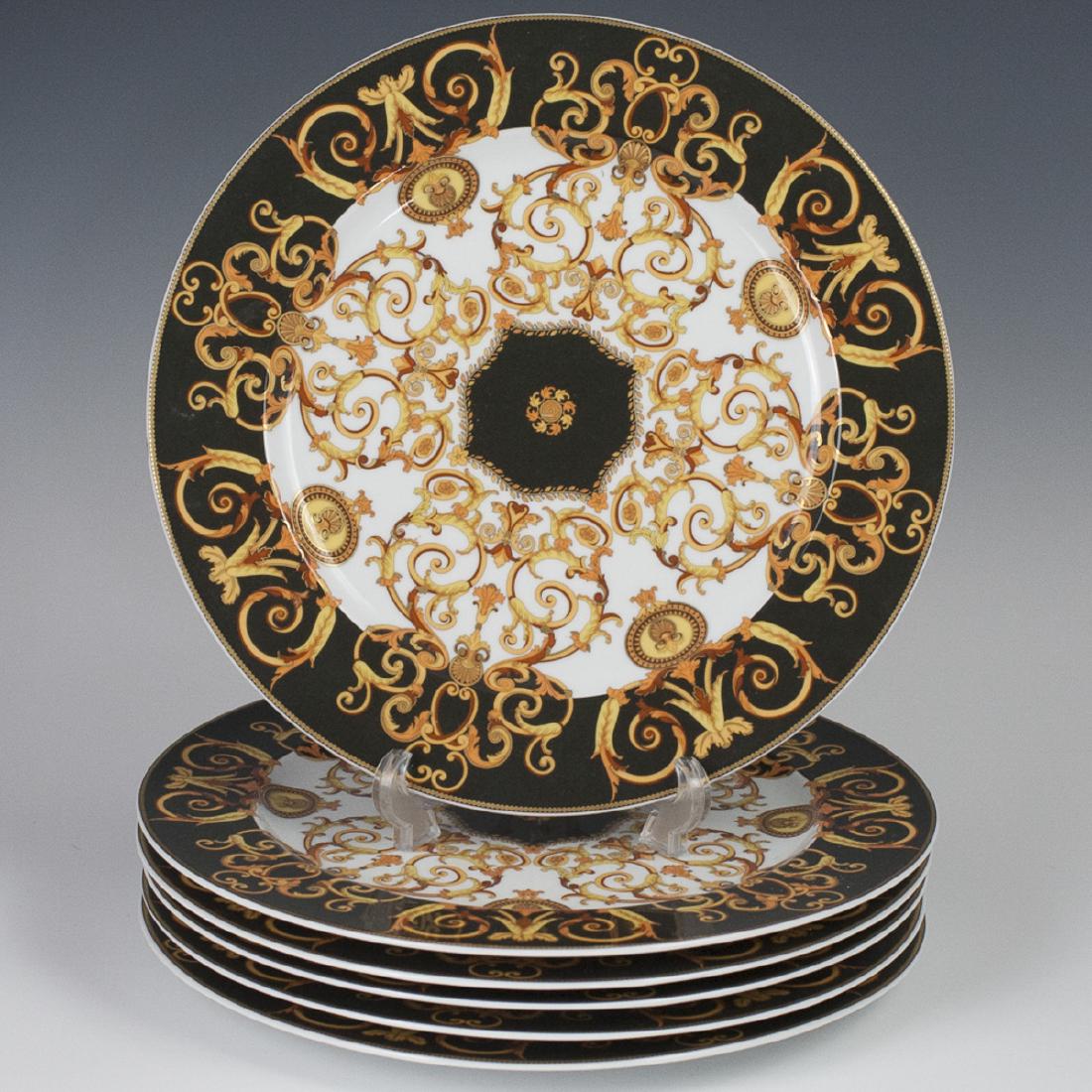Rosenthal Versace "Barocco" Porcelain Charger Plates