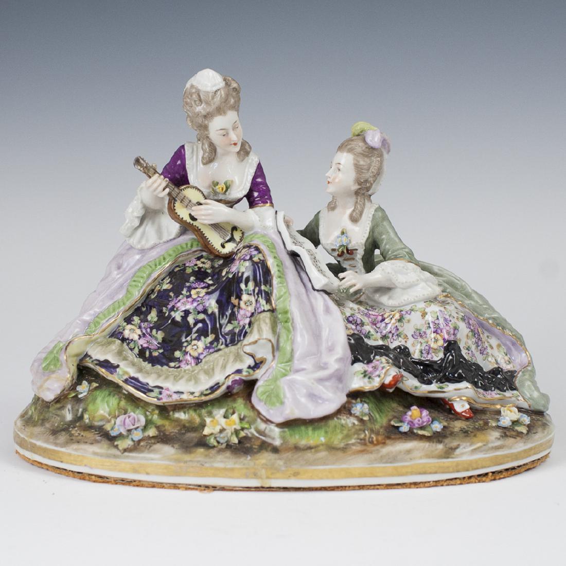 Antique Capodimonte Porcelain Figurine