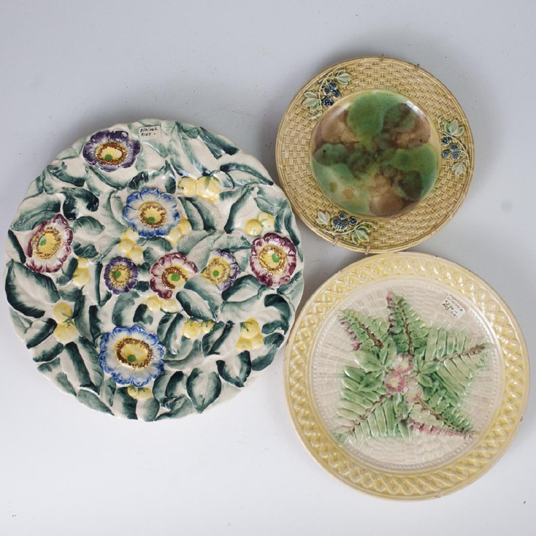 Vintage Majolica Glazed Plates (1 of 4)
