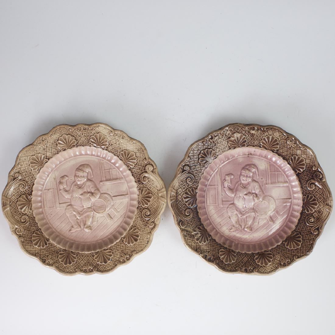 Antique Majolica Glazed Plates (1 of 4)