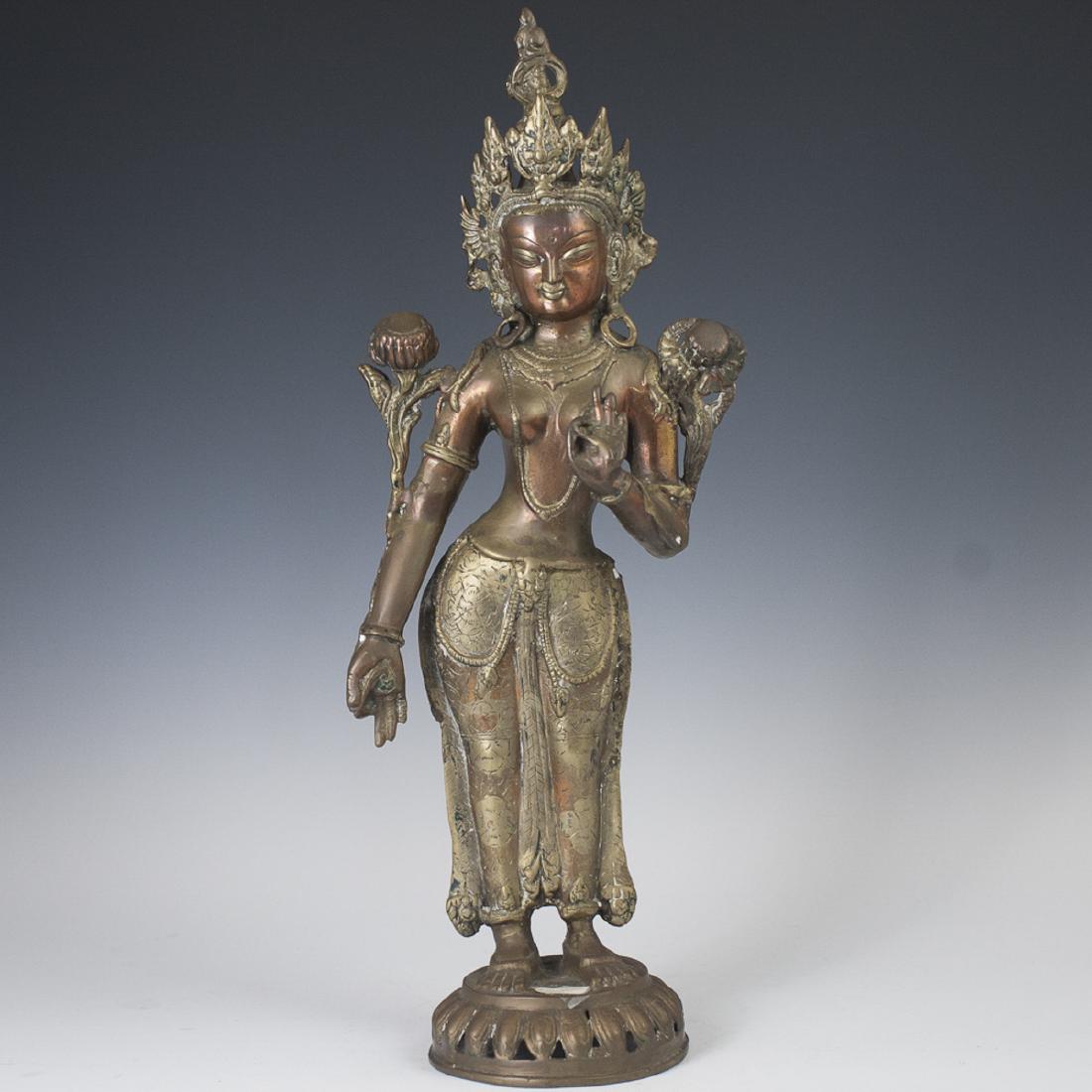 Tibetan Bronze Tara Sculpture (1 of 6)