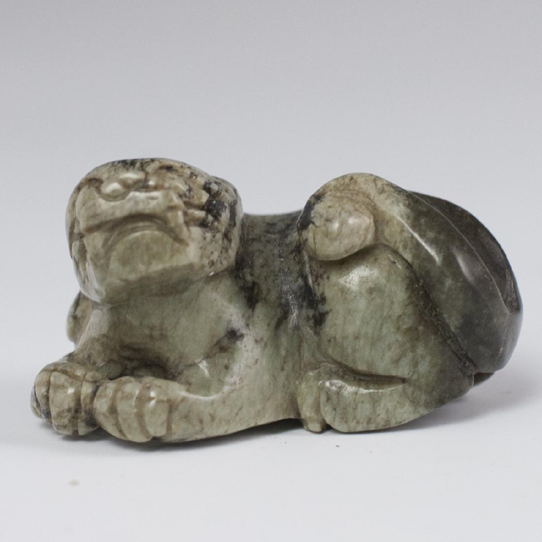 Chinese Carved Hardstone Foo Dog (1 of 4)