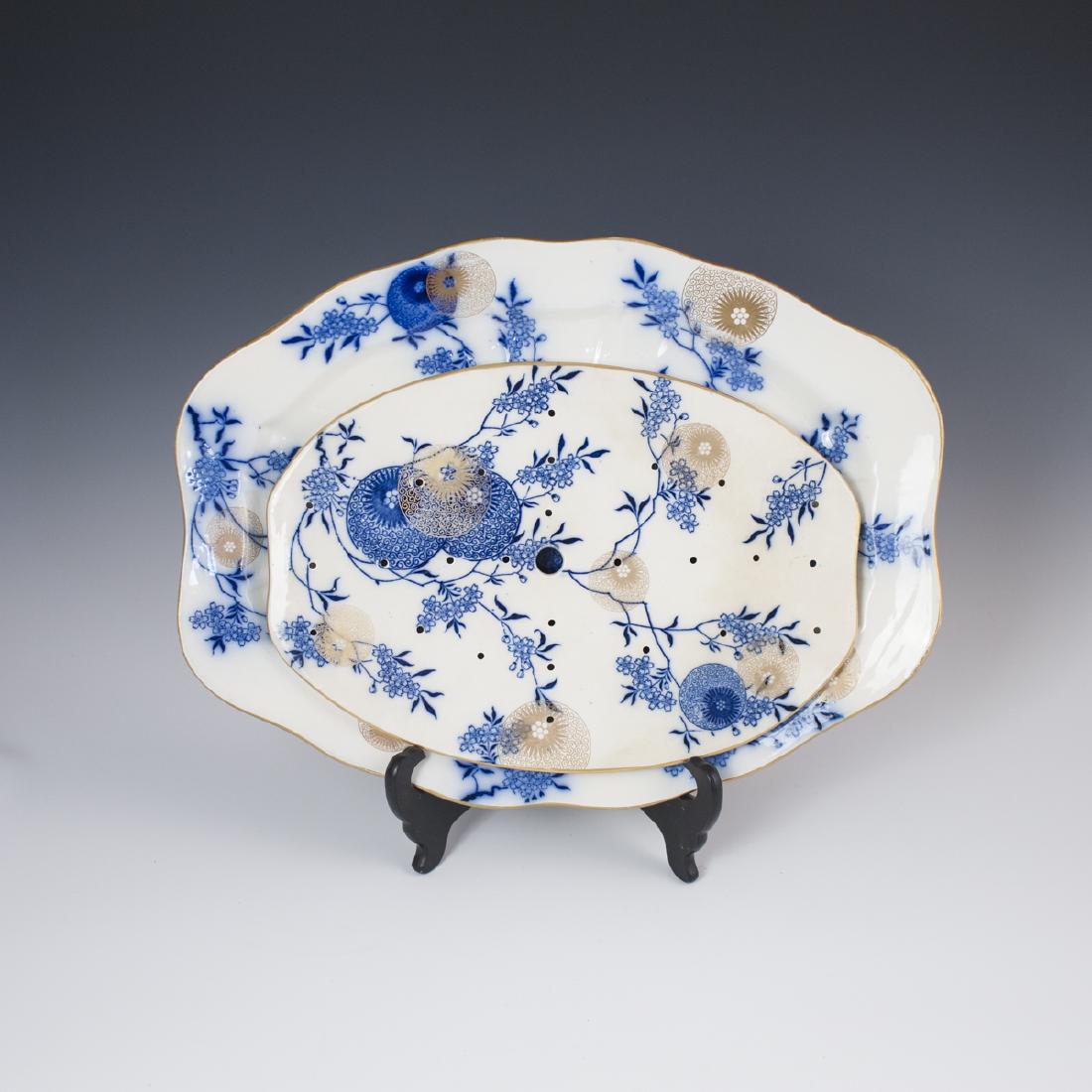 Doulton Burslem "Persian Spray" Flow Blue Set (1 of 8)