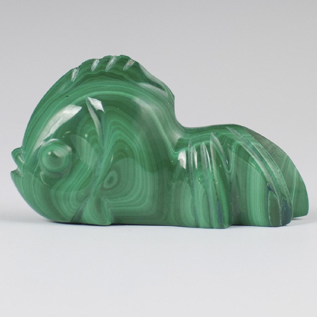 Carved Malachite Fish (1 of 4)