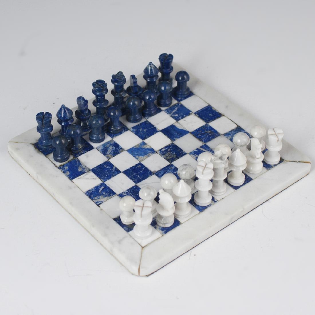Lapis Lazuli & Marble Chess Set (1 of 6)
