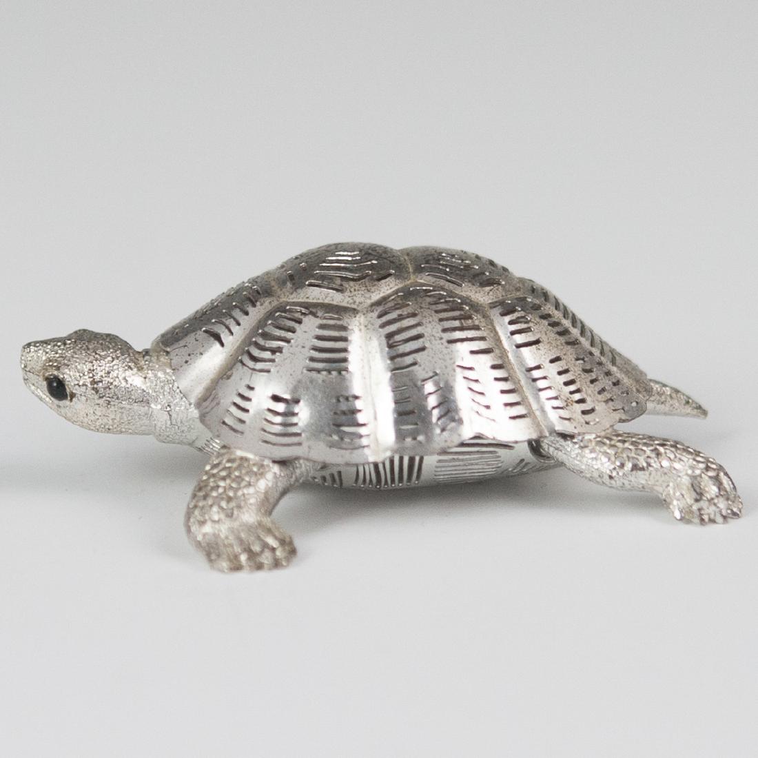 Christofle Lumiere silver plated Turtle (1 of 3)
