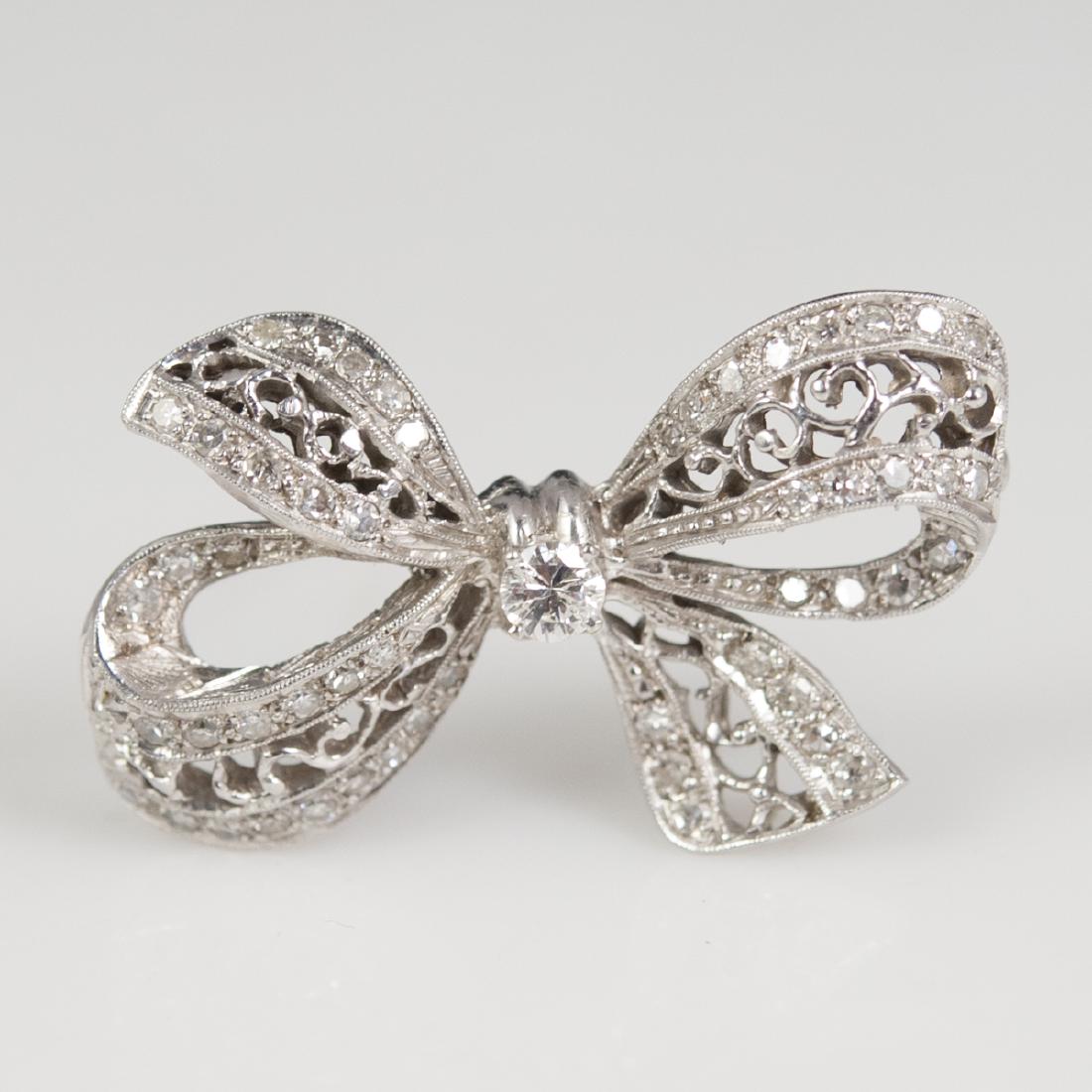 Vintage 14kt Gold & Diamond Brooch (1 of 3)