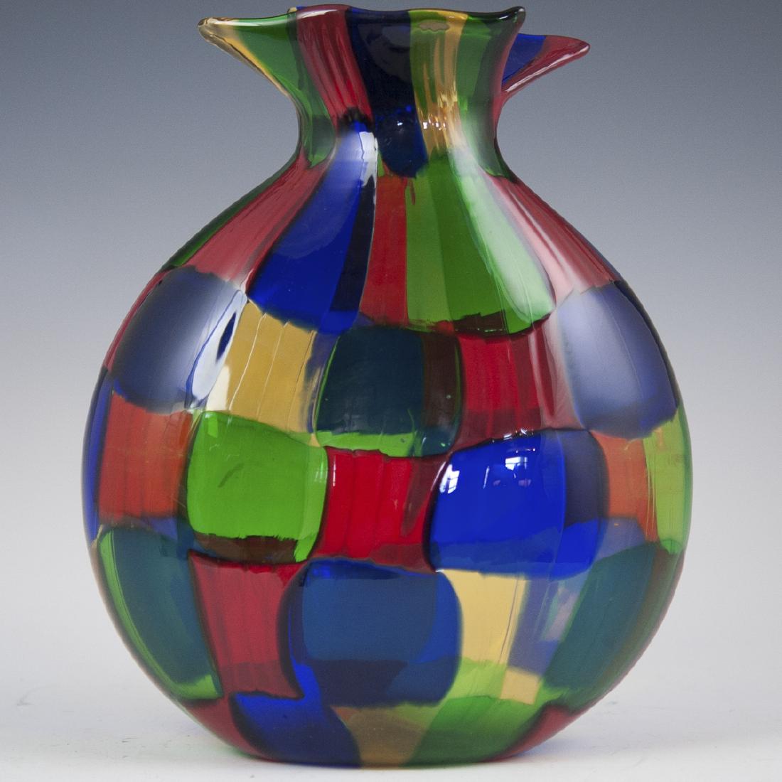 Stefano Dalla Valentino Murano "Pezzato" Vase (1 of 4)