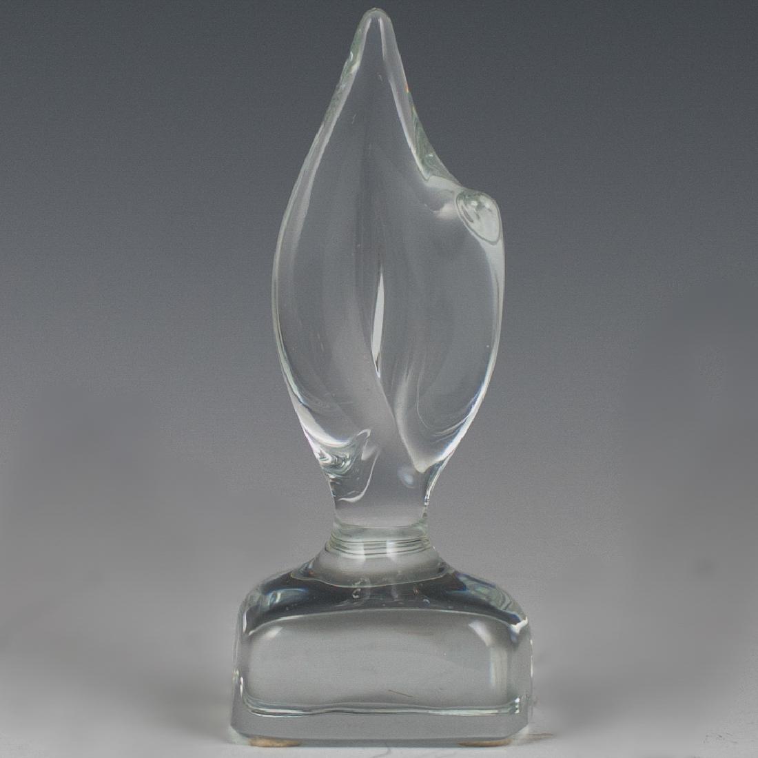 Daum Crystal "Flame" Paperweight (1 of 2)