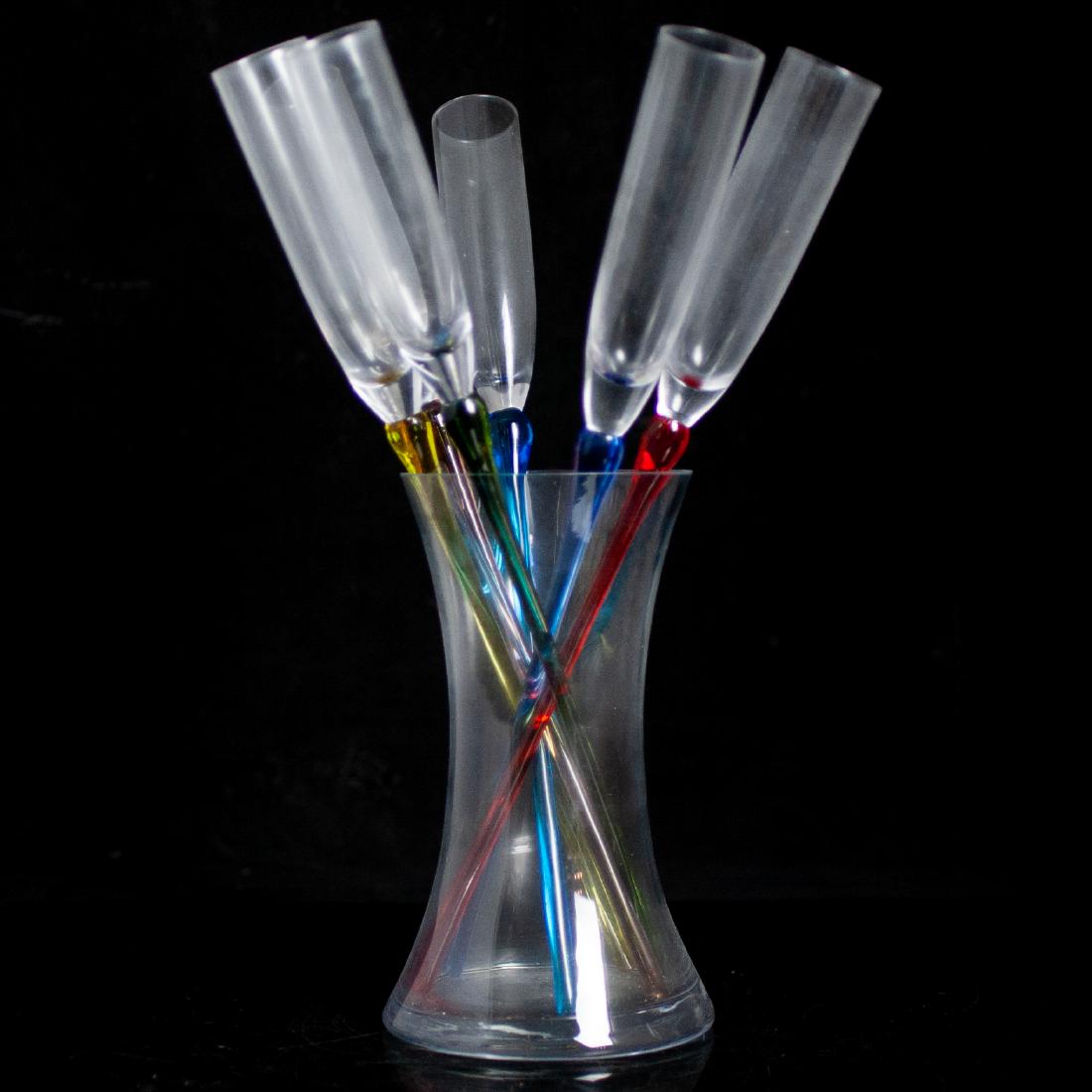 Murano Glass Champagne Flutes (1 of 6)