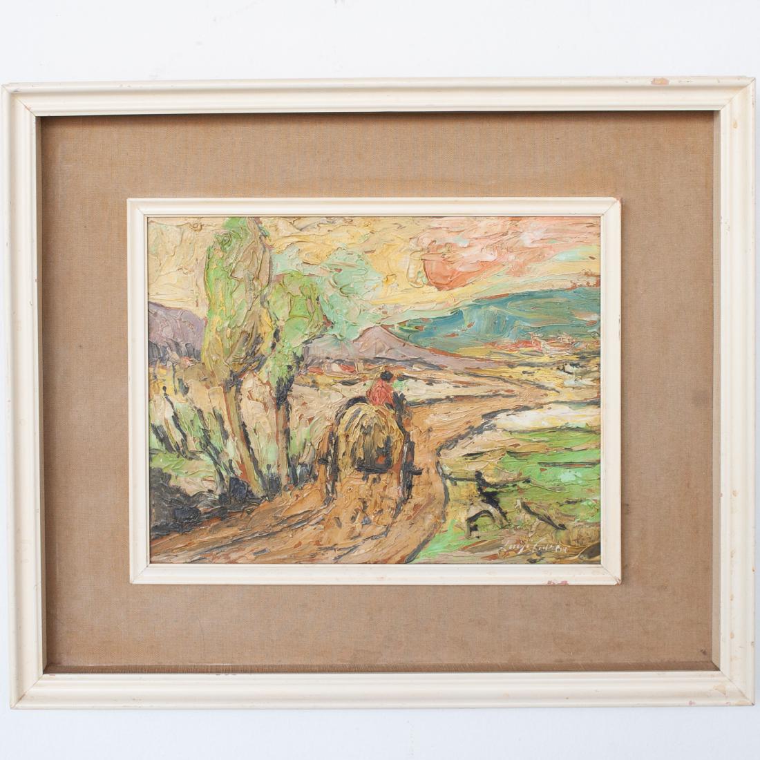 Signed Italian Oil on Masonite (1 of 4)