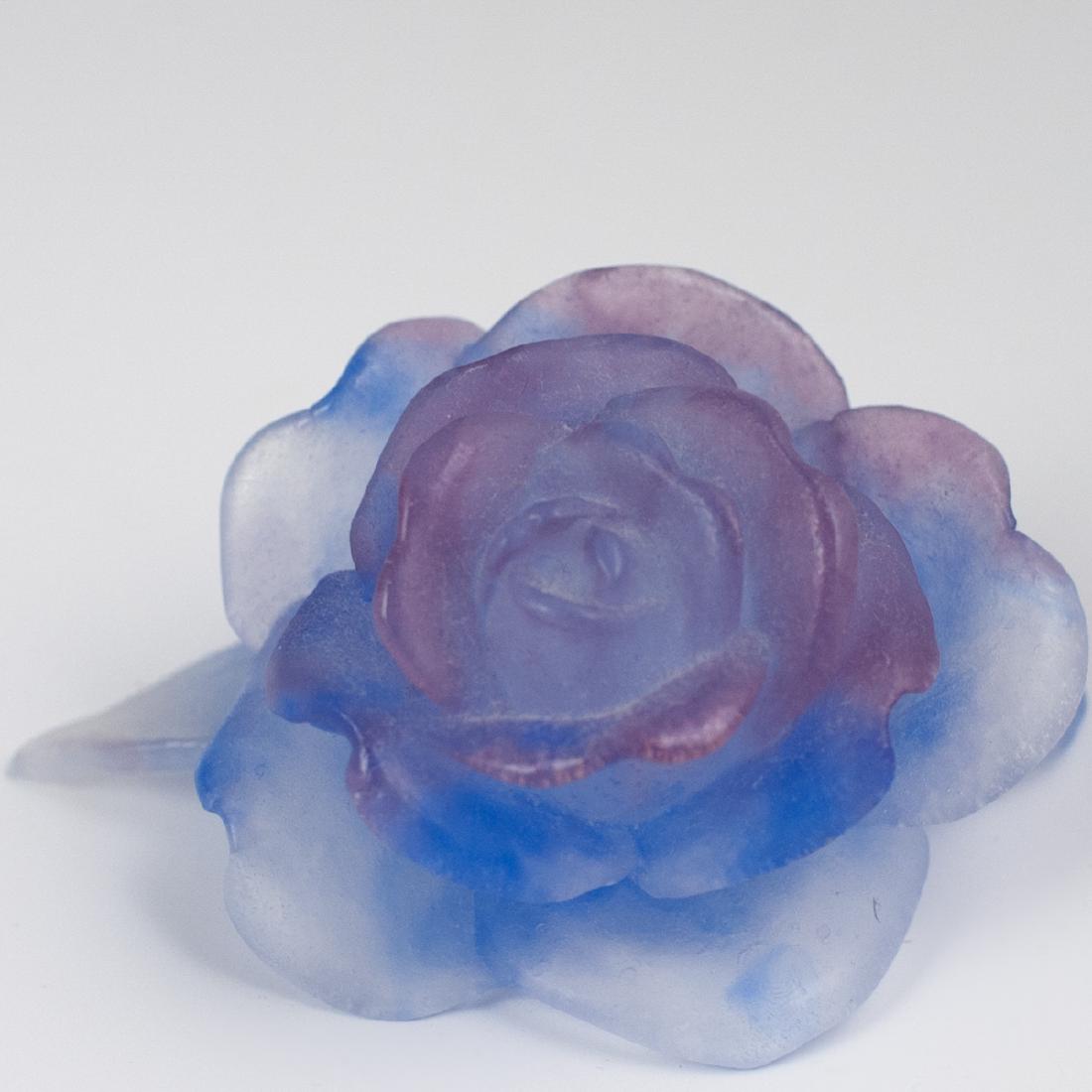 Daum Pate De Verre Crystal Rose (1 of 4)