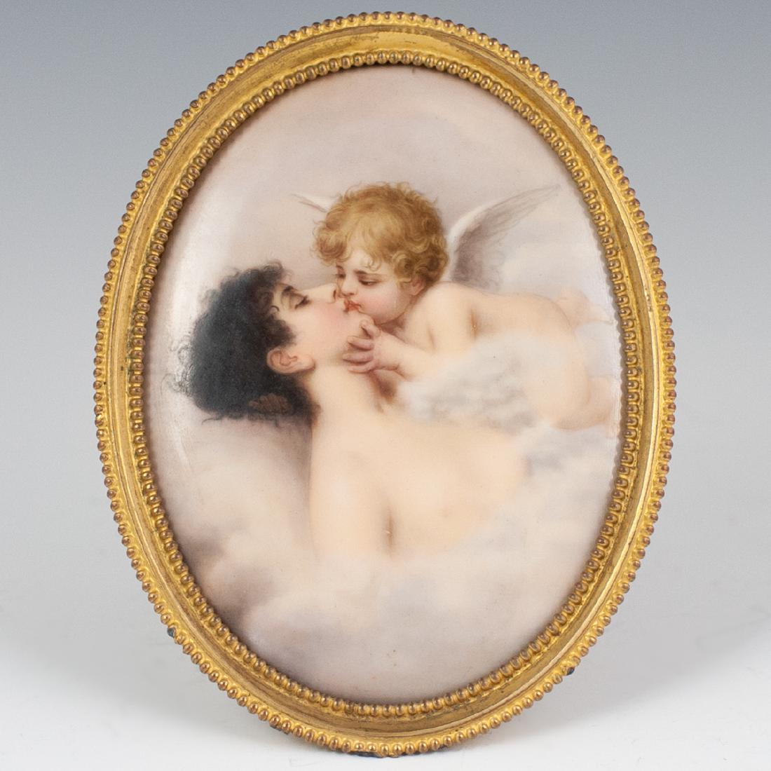 Antique KPM Style Porcelain Plaque (1 of 4)
