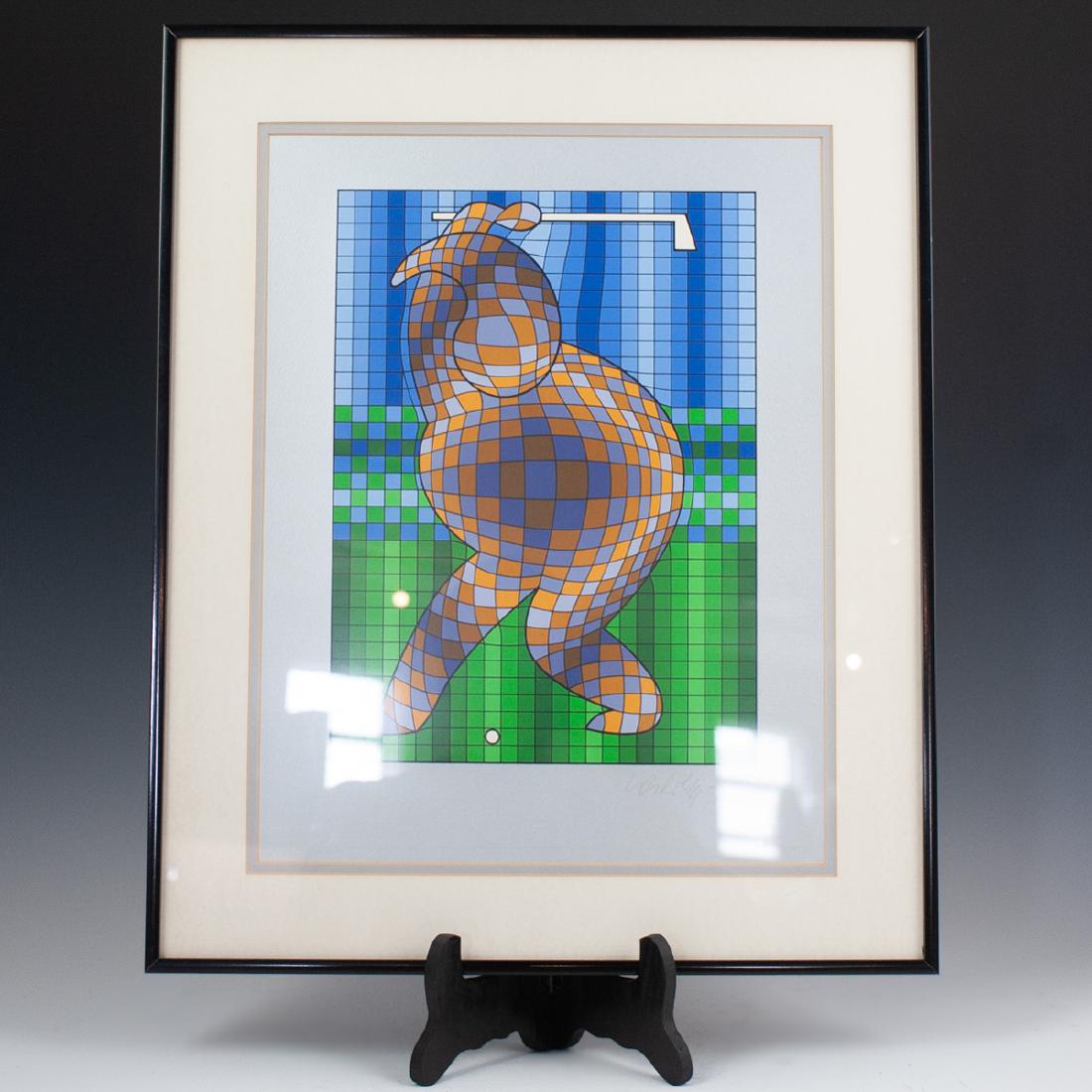 Victor Vasarely Golfer Print (1 of 3)