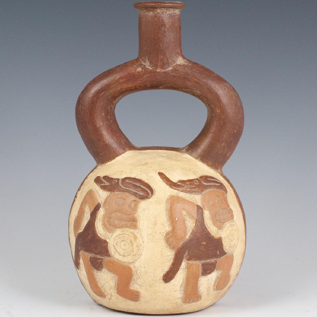 Pre-Columbian Moche Stirrup Vessel (1 of 4)