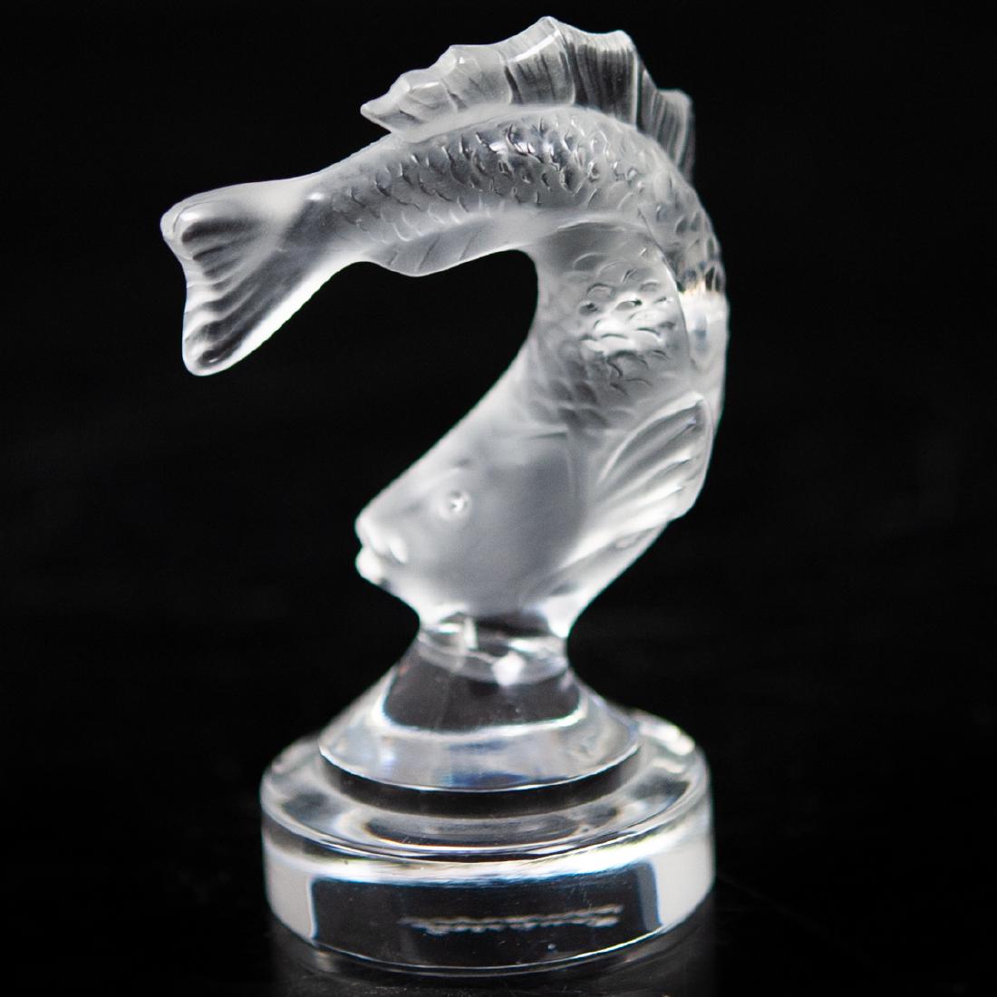 Lalique "Leaping Fish" Crystal Paperweight (1 of 4)