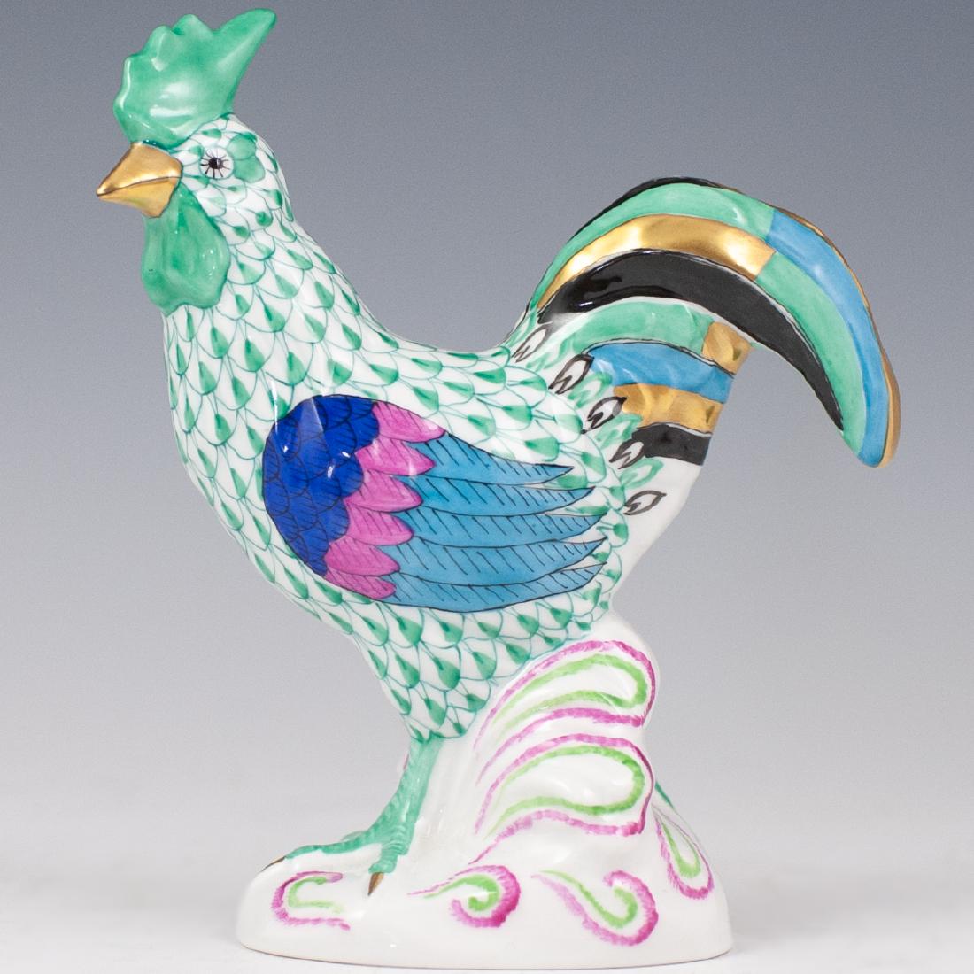 Herend Porcelain Fishnet Rooster (1 of 4)