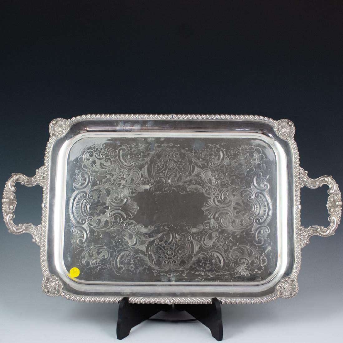 Sheffield Reproduction Plated English Tray (1 of 4)
