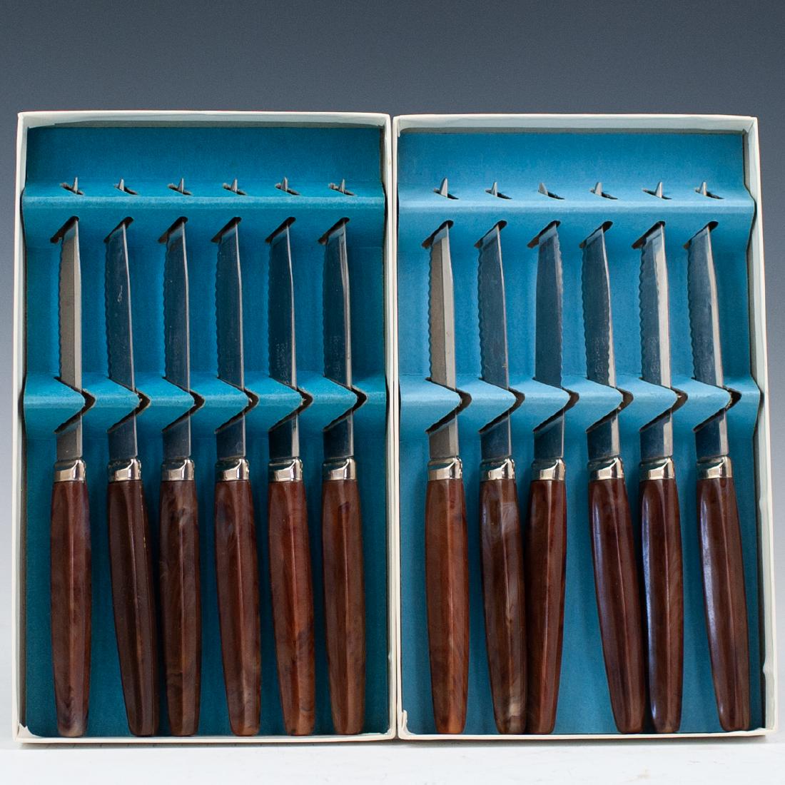 12 Regent Sheffield Bakelite Steak Knives (1 of 5)