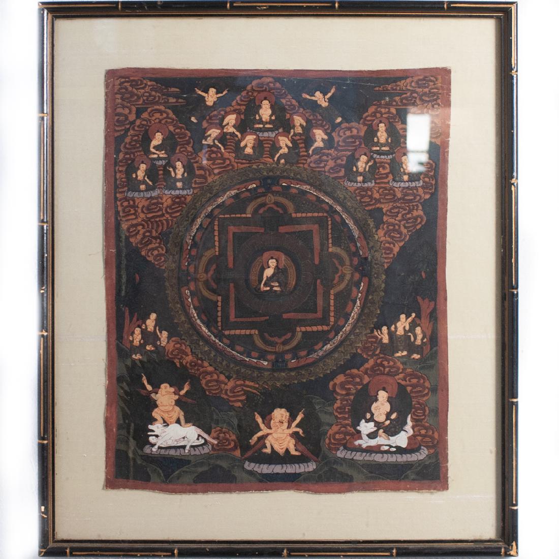 Antique Tibetan Thangka Painting (1 of 3)