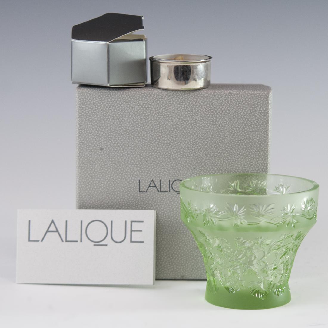 Lalique Crystal "Coriander" Votive (1 of 4)