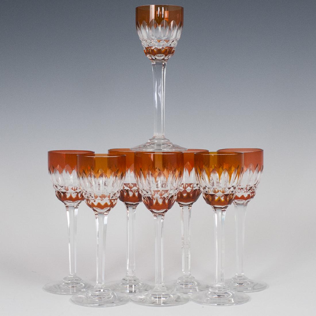 Baccarat Cut To Clear Crystal Cordials (1 of 4)