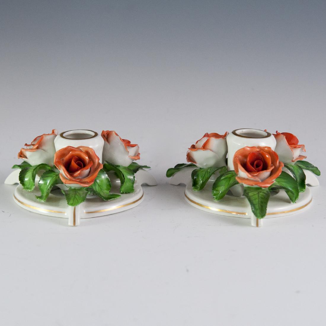 Herend Porcelain Candlesticks (1 of 4)