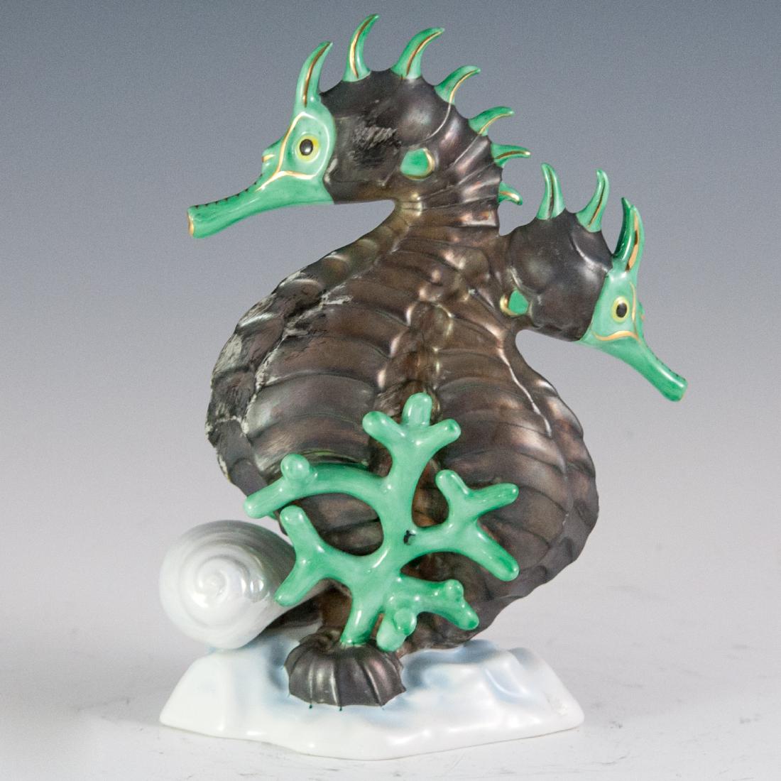 Herend Porcelain Pearlescent Seahorses (1 of 4)