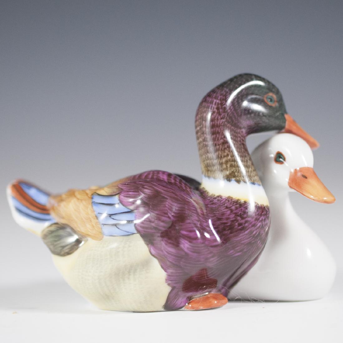 Herend Porcelain Double Duck Figurine (1 of 4)