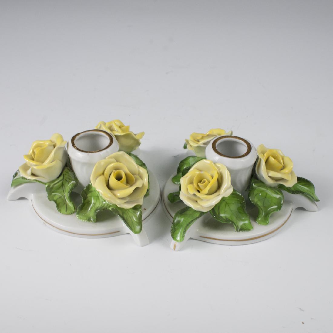 Herend Porcelain Candlesticks (1 of 4)