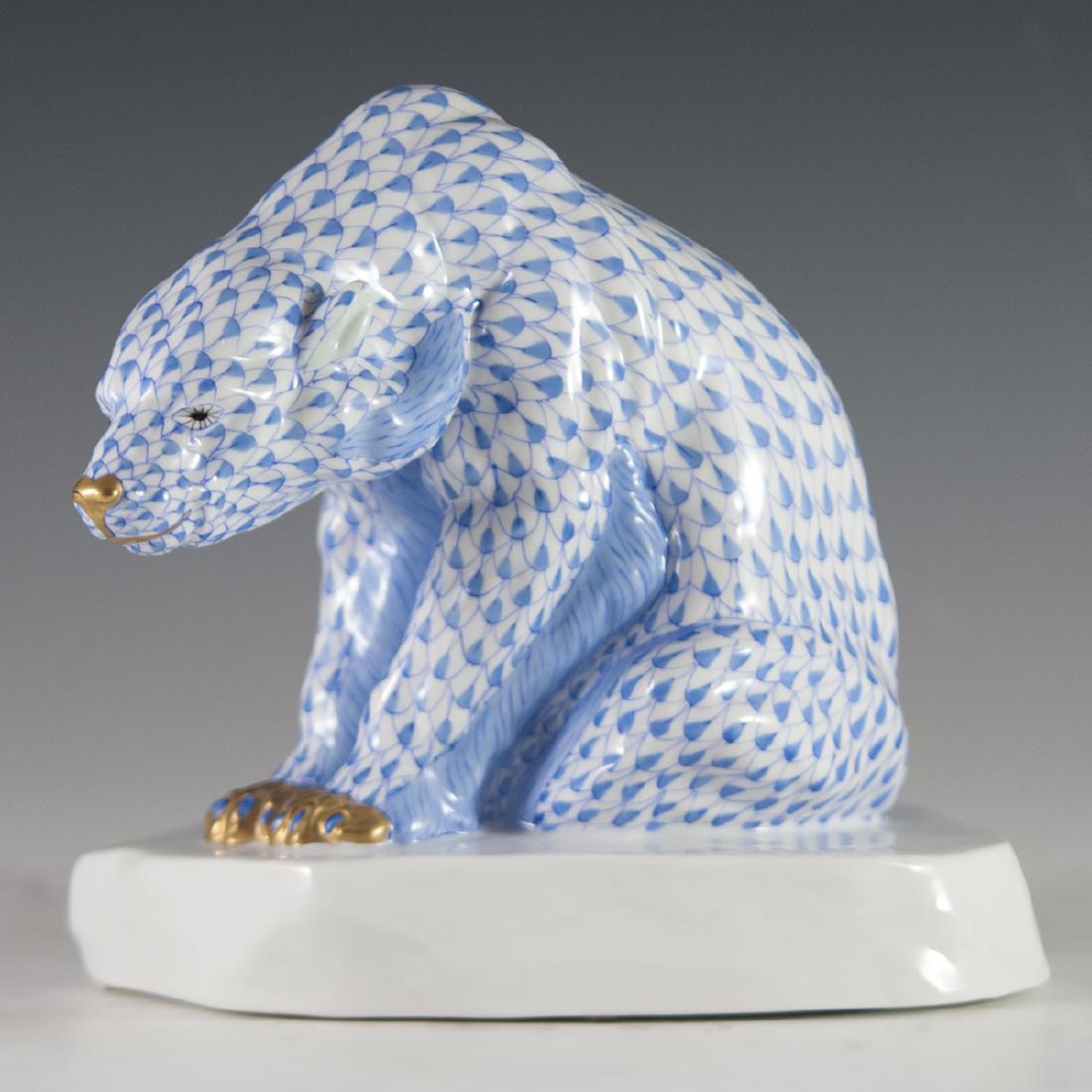 Herend Fishnet First Edition Porcelain Polar Bear (1 of 7)