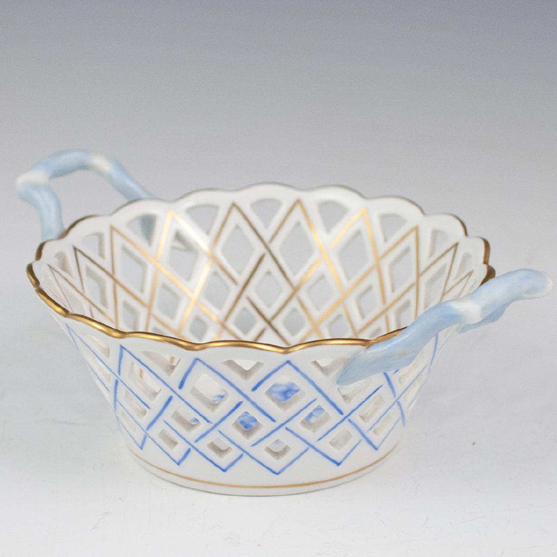 Herend Porcelain Reticulated Basket (1 of 5)
